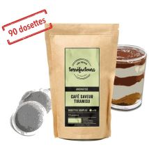 Les Petits Torréfacteurs - Tiramisu flavoured coffee pods for Senseo x90 - Made in France