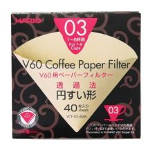 Hario VCF-03 filters for V60 Dripper 1-6 cups x 40