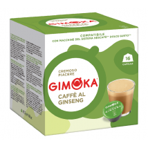 Gimoka - 16 Capsules compatibles Nescafe Dolce Gusto espresso caffè al ginseng - GIMOKA