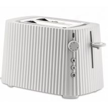 Grille-pain Électrique - 2 Fentes - Blanc Plissé- Alessi