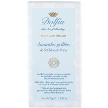 Tablette Chocolat Lait Amandes Grillées Sel Bleu De Perse - 30 G - Dolfin