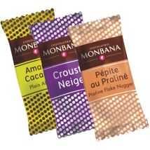 Monbana - 150 gourmandises chocolatées (assortiment amandes et soufflés chocolatés) - Monbana