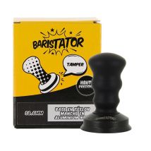 Baristator - Tamper café BARISTATOR 58,6 mm base antistatique et manche en aluminium noir