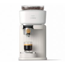 Philips - Machine expresso broyeur PHILIPS Baristina BAR302/20 Baristina premium blanche porte-filtre en bois