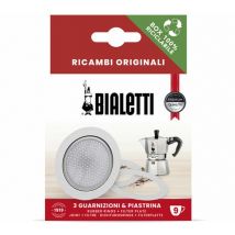 Set Bialetti 3 Joints + 1 Filtre Pour Cafetière Alu 9 Tasses