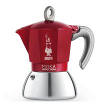 Bialetti - Cafetière italienne - Moka Induction Rouge - 3 tasses / 15 cl - BIALETTI