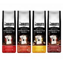 Bialetti Ground Coffee Discovery Pack Flavoured Coffee - 4x250g - Flavoured Coffee