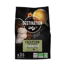 Destination - 36 dosettes Senseo compatibles Exception Pur Arabica Bio Equitable - Destination