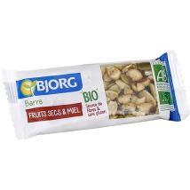 Bjorg - Barre aux cacahuètes, fruits secs, miel rhd Bio 25g x30 - BJORG