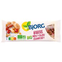Bjorg - Barre noix cajou cranberry rhd Bio 25g x 30 - BJORG