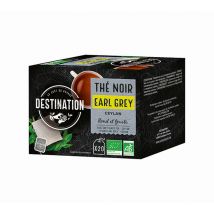 Organic Earl Grey black tea - 20 individually-wrapped tea bags - Destination - Sri Lanka