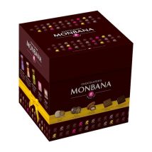 Monbana - Boîte tulipe assortiment 120 gourmandises chocolat -360g - MONBANA