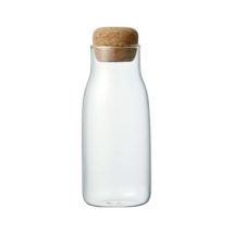 Kinto - KINTO Bottlit glass bottle with cork top for food storage - 300ml