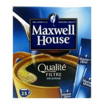 Maxwell House - Maxwell House Qualité Filtre Décaféiné 25 sticks
