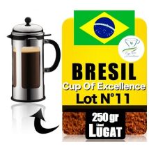 Cafés Lugat - French-press ground coffee - Cup of Excellence 2013 Lot 11 - Brazil - 250g - Lionel Lugat - Exceptional coffee