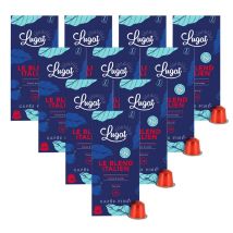 Cafés Lugat - 100 capsules compatibles Nespresso Le Blend Italien pour professionnels - CAFÉS LUGAT - Brésil