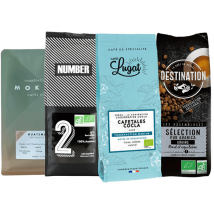 MaxiCoffee's Selection - Organic Coffee beans selection - 4 x 250g - Organic Coffee
