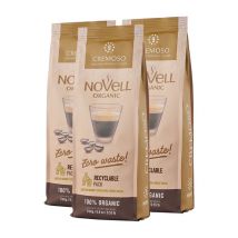 3 x 250 g - Café en grain - Cremoso Bio - CAFÉS NOVELL - Café de Grandes Marques