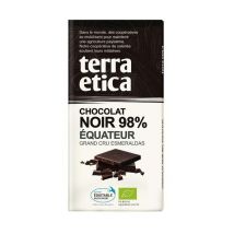 Tablette Chocolat Noir 98% Equateur Terra Etica - 100g