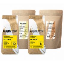 Caps Me - 4 x 200 g - Café moulu - Pack découverte spécial capsules réutilisables - CAPS ME