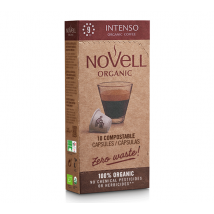 Cafés Novell - Novell Organic Coffee Pods Intenso Compostable Capsules x 10