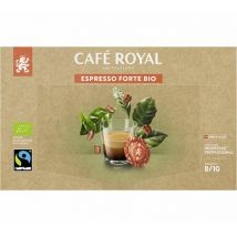 Café Royal - 50 Dosettes compatibles Nespresso pro Espresso Forte Bio x 50 - CAFE ROYAL Office Pads