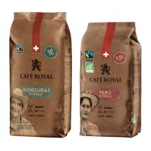 Café Royal - Pack duo café en grains Honduras Intenso et Pérou Intenso Bio - Café Royal - 1.5 kg