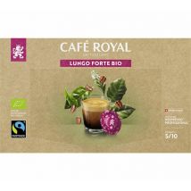 Café Royal - 50 Dosettes compatibles Nespresso pro Lungo Forte Bio - CAFE ROYAL Office Pads
