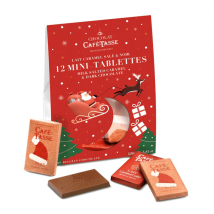 Café-Tasse Christmas Pack of 12 Chocolate Bars