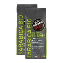 2 x 1 kg - Café en grain - Bio 100% Arabica - CAFFÈ VERGNANO - Sélection Rouge (Italien)