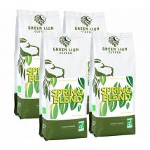 4x250 g - Café en grain Spring Blend BIO - Green Lion Coffee - Ethiopie