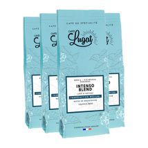 Cafés Lugat - 4 x 250 g - Café en grain - Intenso Blend - CAFÉS LUGAT