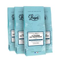 Cafés Lugat. - 4 x 250 g - Café en grain - Le Blend du Pacifique - CAFÉS LUGAT - Nicaragua