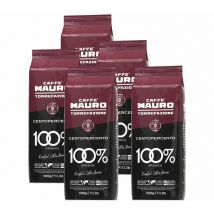 Caffè Mauro - 5 Kg Café en grain pour professionnels 100% Arabica Centopercento - Caffe Mauro