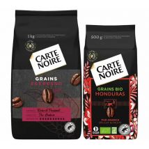 Carte Noire - 1,5 kg - Café en grain - 1 kg Espresso & 500g Honduras Bio - CARTE NOIRE