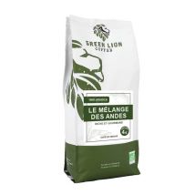 Green Lion Coffee - 1 Kg Café en grain bio pour professionnels Le Mélange des Andes - Green Lion Coffee