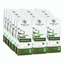 18x250g café en grain bio pour professionnels Moonlight - GREEN LION COFFEE - Sélection Verte (Bio)