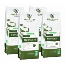 4x250g Café en grain bio - Moonlight - GREEN LION COFFEE - Sélection Verte (Bio)