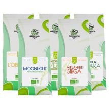 Green Lion Coffee - 1,250 kg - Pack Découverte - Café en grain Bio - GREEN LION COFFEE