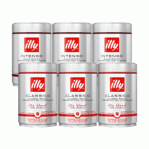 Illy Coffee Beans Duo Classico and Intenso Espresso - 6 x 250g