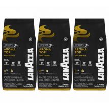 Lavazza - 3 x 1 kg - Café en grain - Aroma Top - LAVAZZA - Café en grain pas cher
