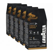 Lavazza Crema & Aroma Expert Coffee Beans - 5 x 1kg - Italian Coffee