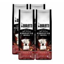 Bialetti Ground Coffee Perfetto Moka Chocolate Value Pack - 4 x 250g - Big Brand Coffees,Flavoured Coffee