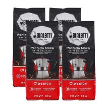 4 x 250g - Café moulu - Perfetto Moka Classico - BIALETTI - Café de Grandes Marques