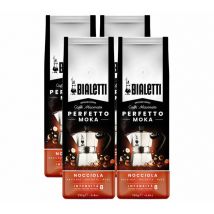 Bialetti Ground Coffee Perfetto Moka Nocciola Value Pack - 4 x 250g - Big Brand Coffees,Flavoured Coffee