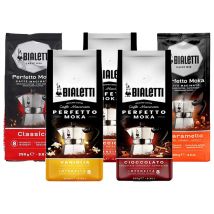 Bialetti Ground Coffee Discovery Pack Flavoured Coffee - 5x250g - Flavoured Coffee