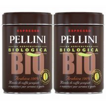 Pellini - 2x250g café moulu bio 100% Arabica - PELLINI