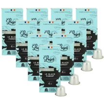 Lugat - 100 capsules compatibles Nespresso* Original Black Forest pour professionnels - CAFÉS LUGAT - Brésil