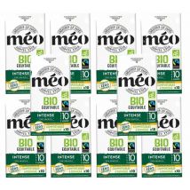100 capsules compatibles Nespresso* Original compostables Bio Max Havelaar Intense - CAFES MEO - Sélection Verte (Bio)