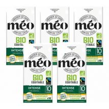 50 capsules compatibles Nespresso* Original compostables Bio Max Havelaar Intense - CAFES MEO - Sélection Verte (Bio)